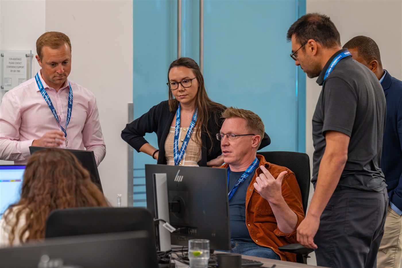 Daniel Burgess leading team at FBO AI Hackathon