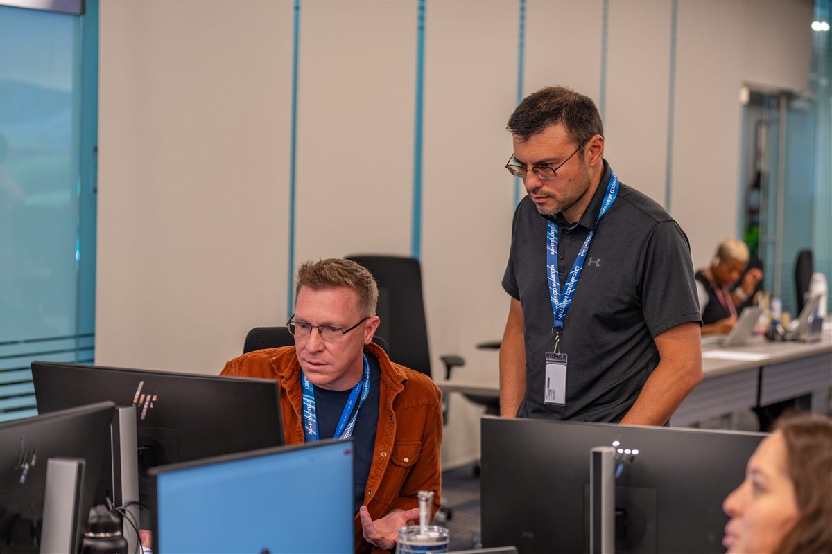 Daniel Burgess deep focus problem-solving at FBO AI Hackathon